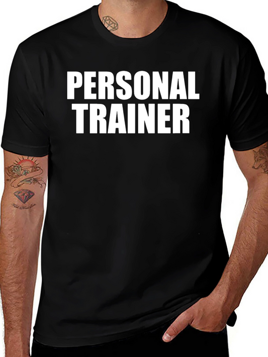Camiseta Personal Trainer Negra Algodón