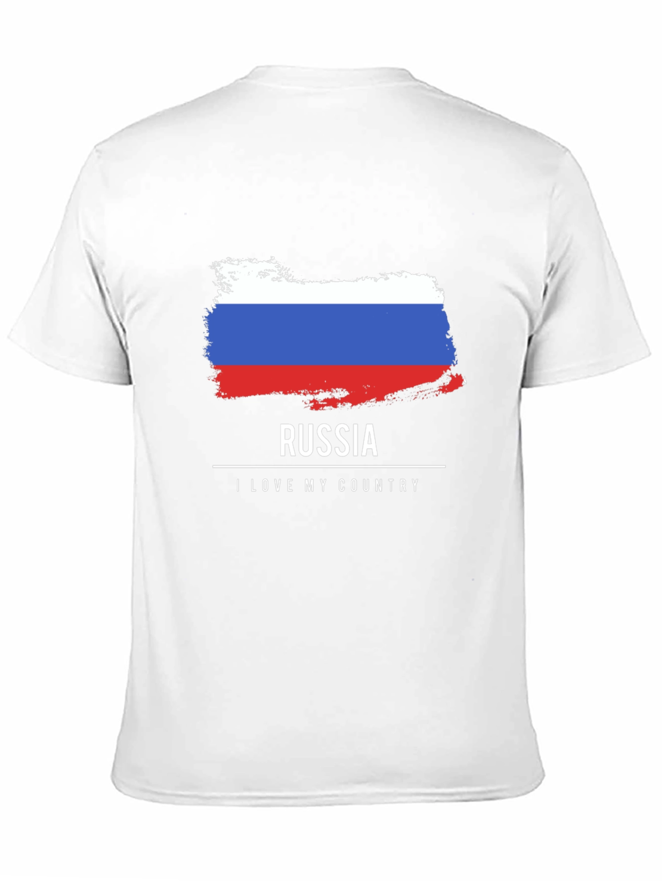 Camiseta Negra Rusia Amo Mi País