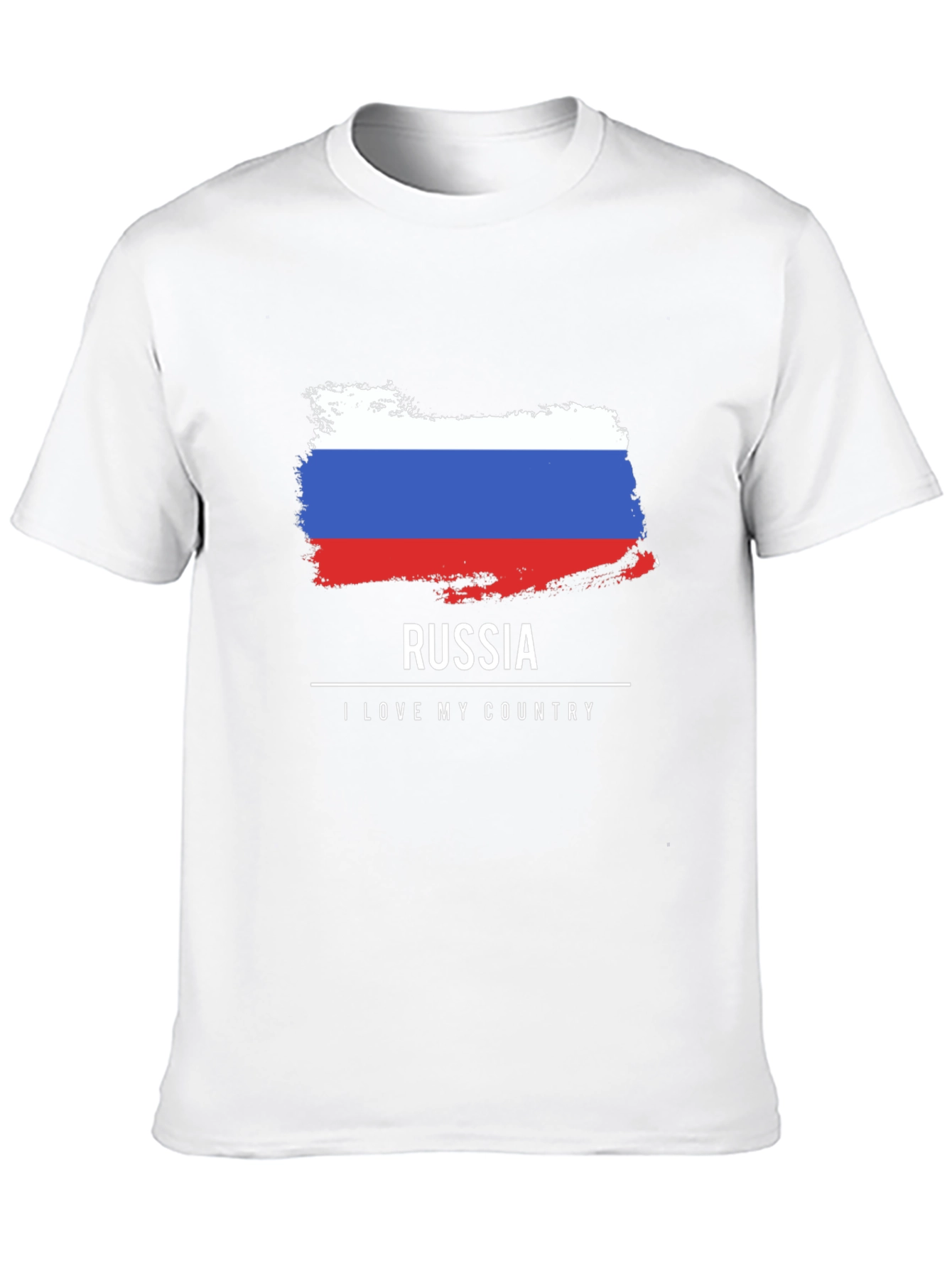 Camiseta Negra Rusia Amo Mi País