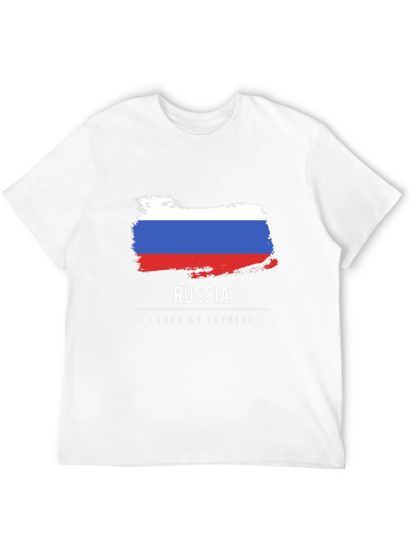 Camiseta Negra Rusia Amo Mi País