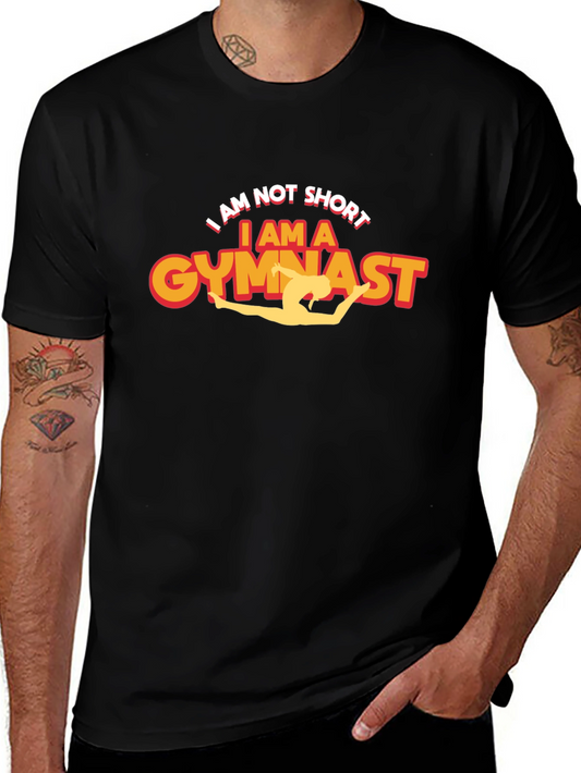 Camiseta Negra Soy Gimnasta Divertida