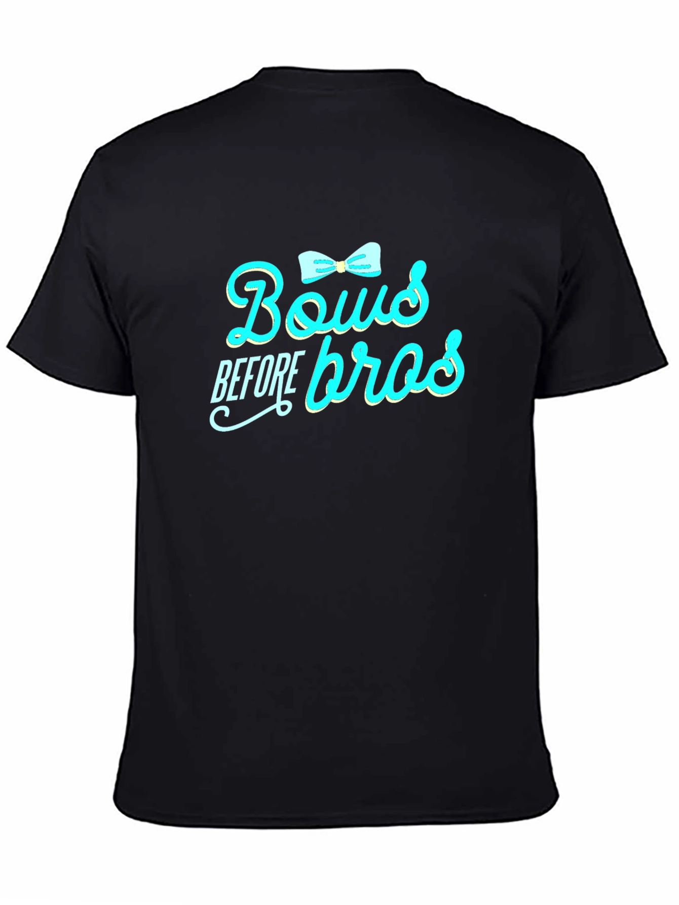 Camiseta Negra: Bows Before Bros