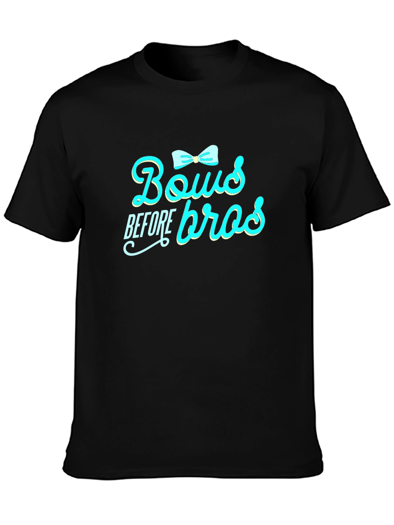 Camiseta Negra: Bows Before Bros