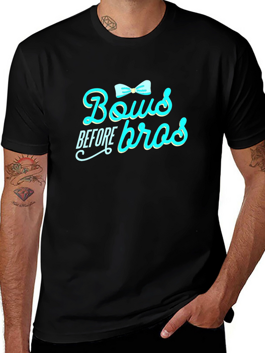 Camiseta Negra: Bows Before Bros