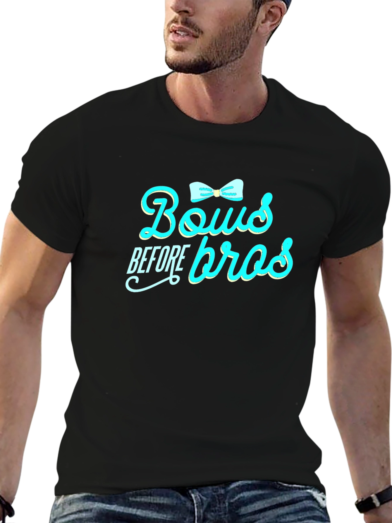 Camiseta Negra: Bows Before Bros