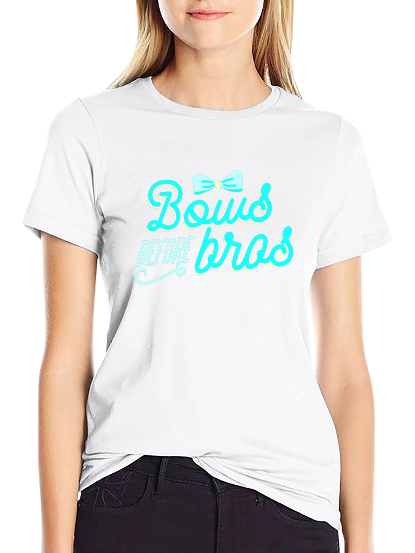 Camiseta Negra: Bows Before Bros