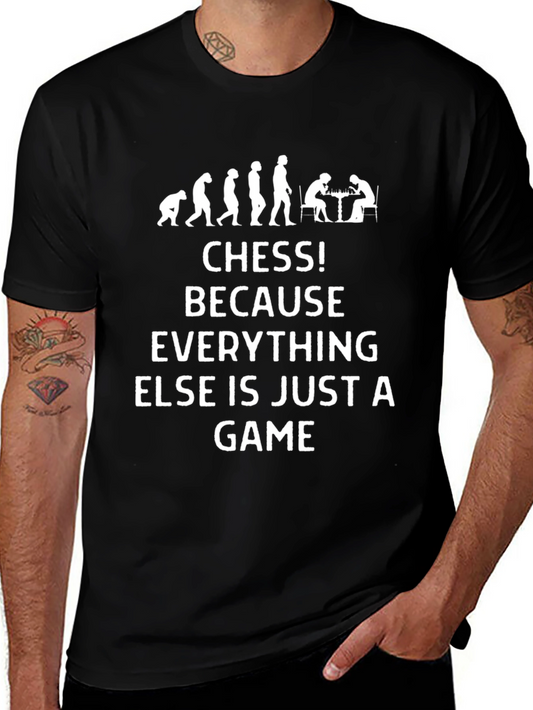 Camiseta Negra: Evolución al Ajedrez