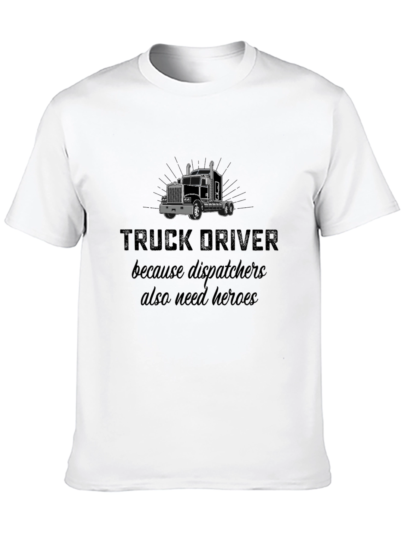 Camiseta Negra: Héroes Camioneros