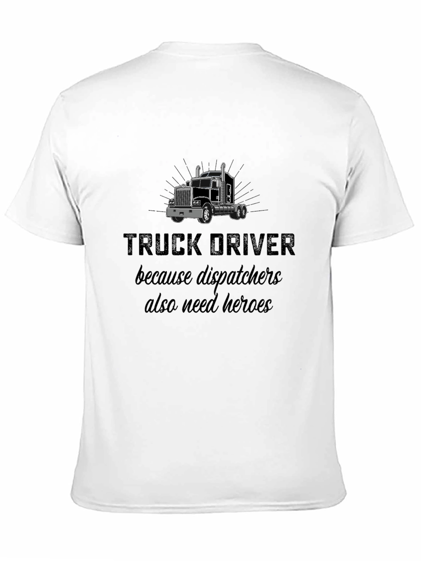 Camiseta Negra: Héroes Camioneros