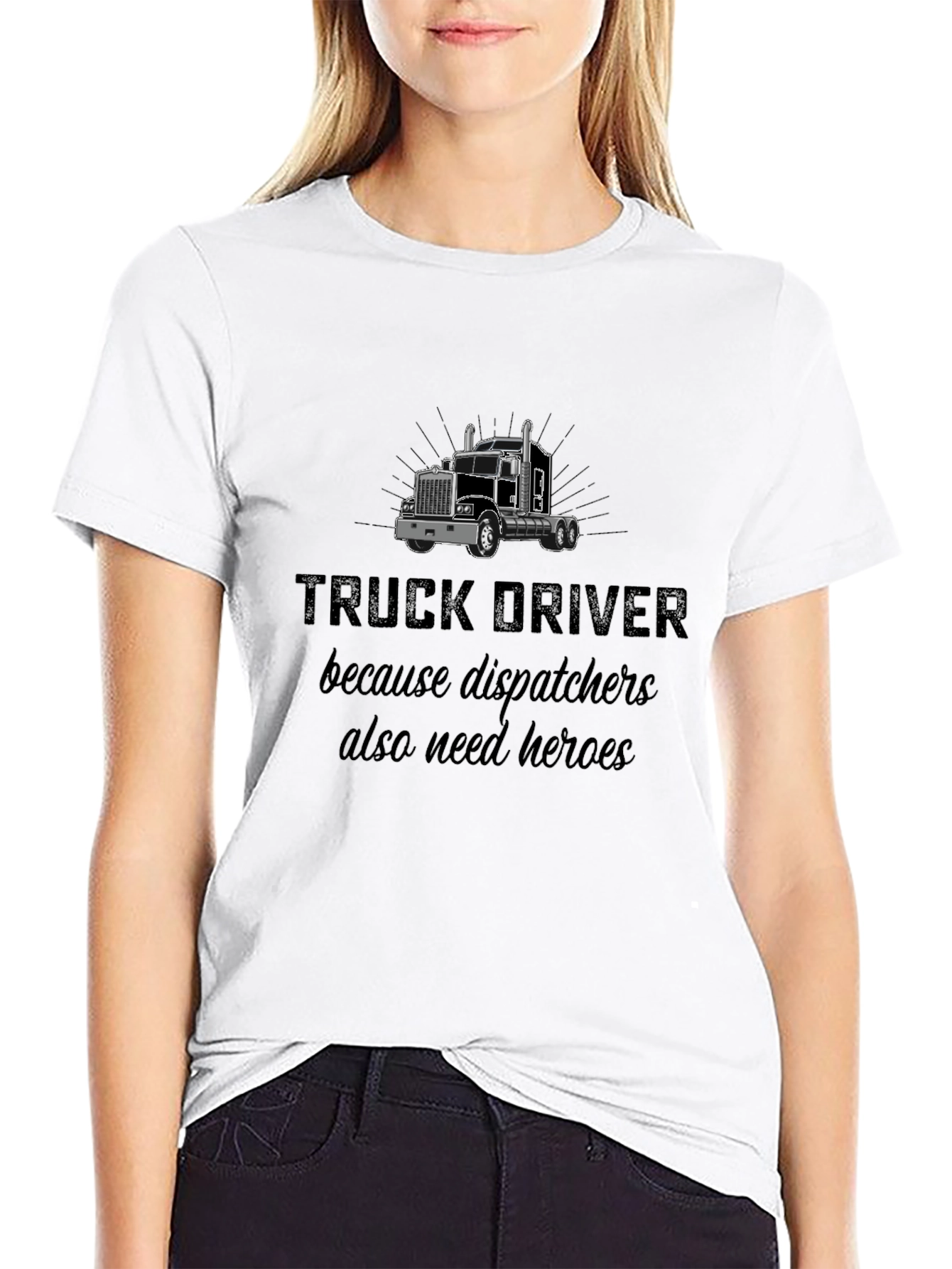 Camiseta Negra: Héroes Camioneros