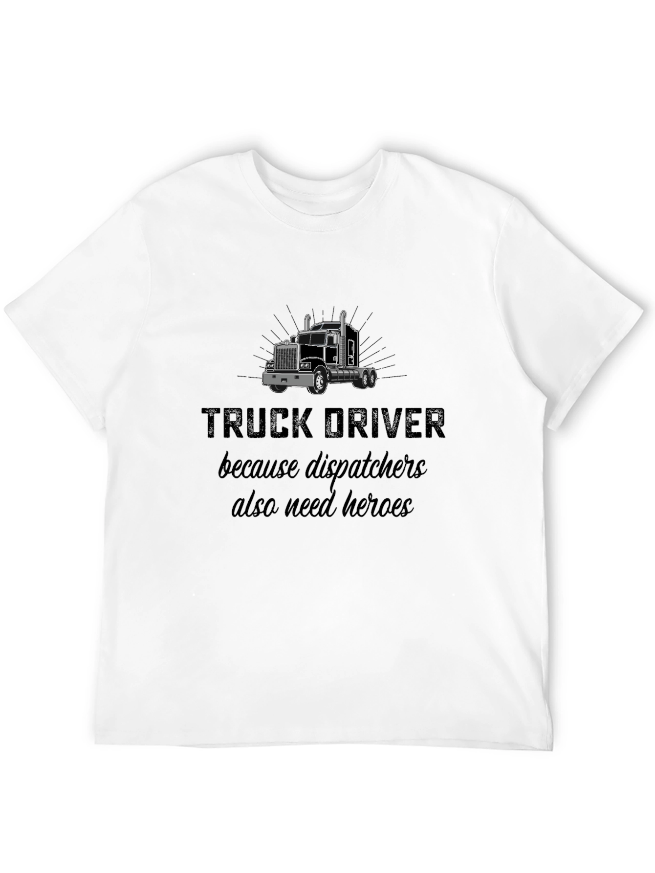 Camiseta Negra: Héroes Camioneros