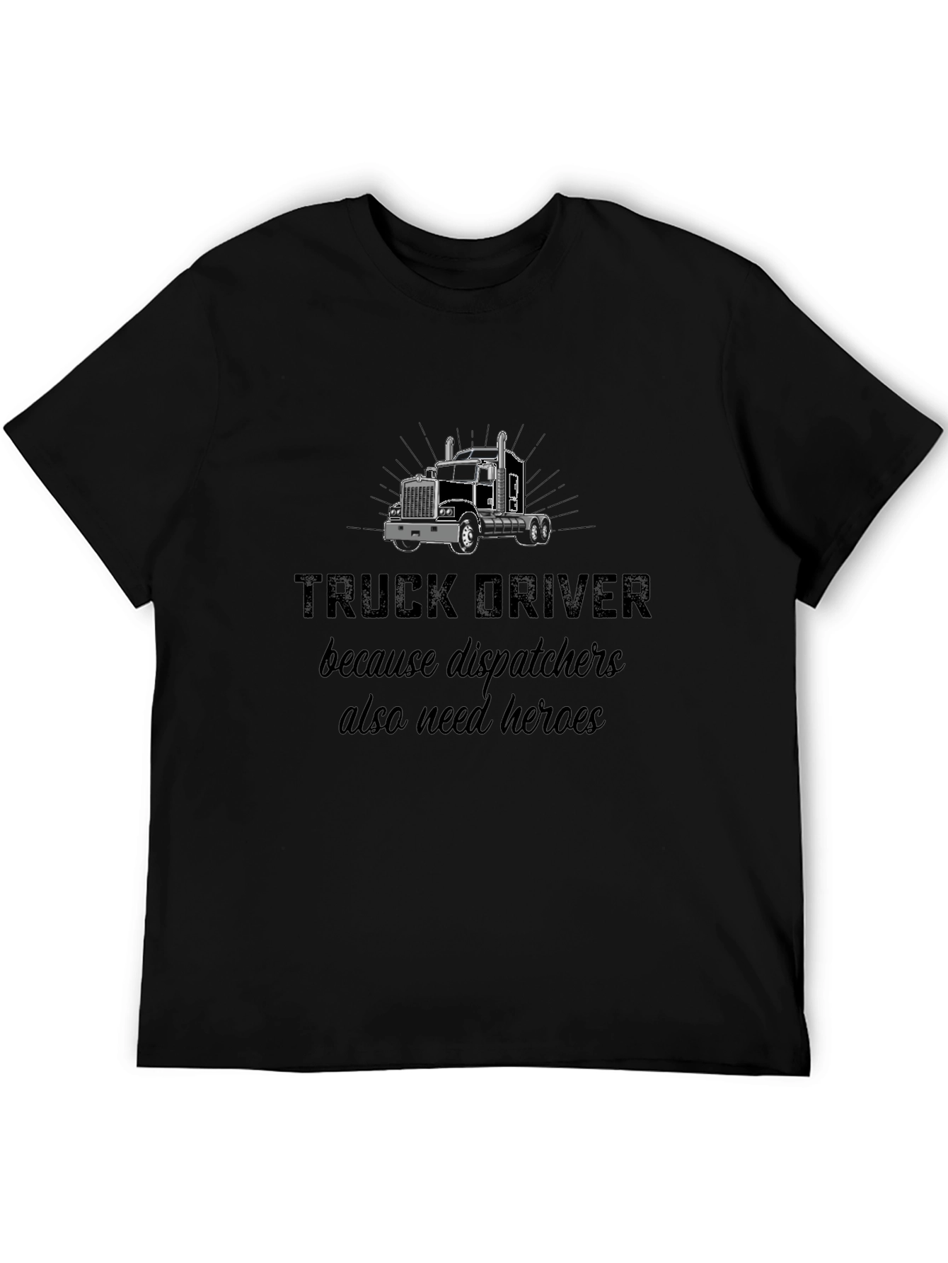 Camiseta Negra: Héroes Camioneros