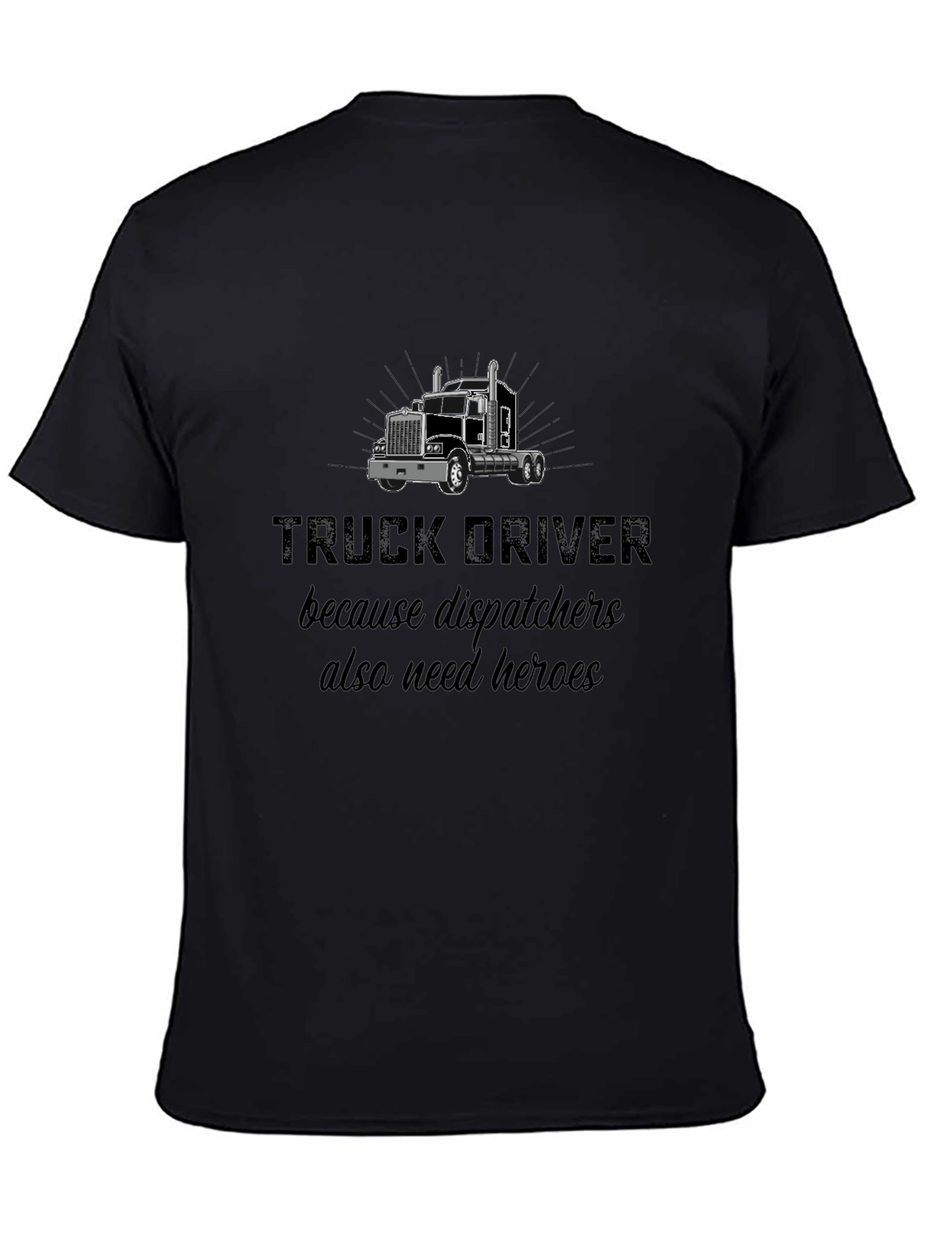 Camiseta Negra: Héroes Camioneros