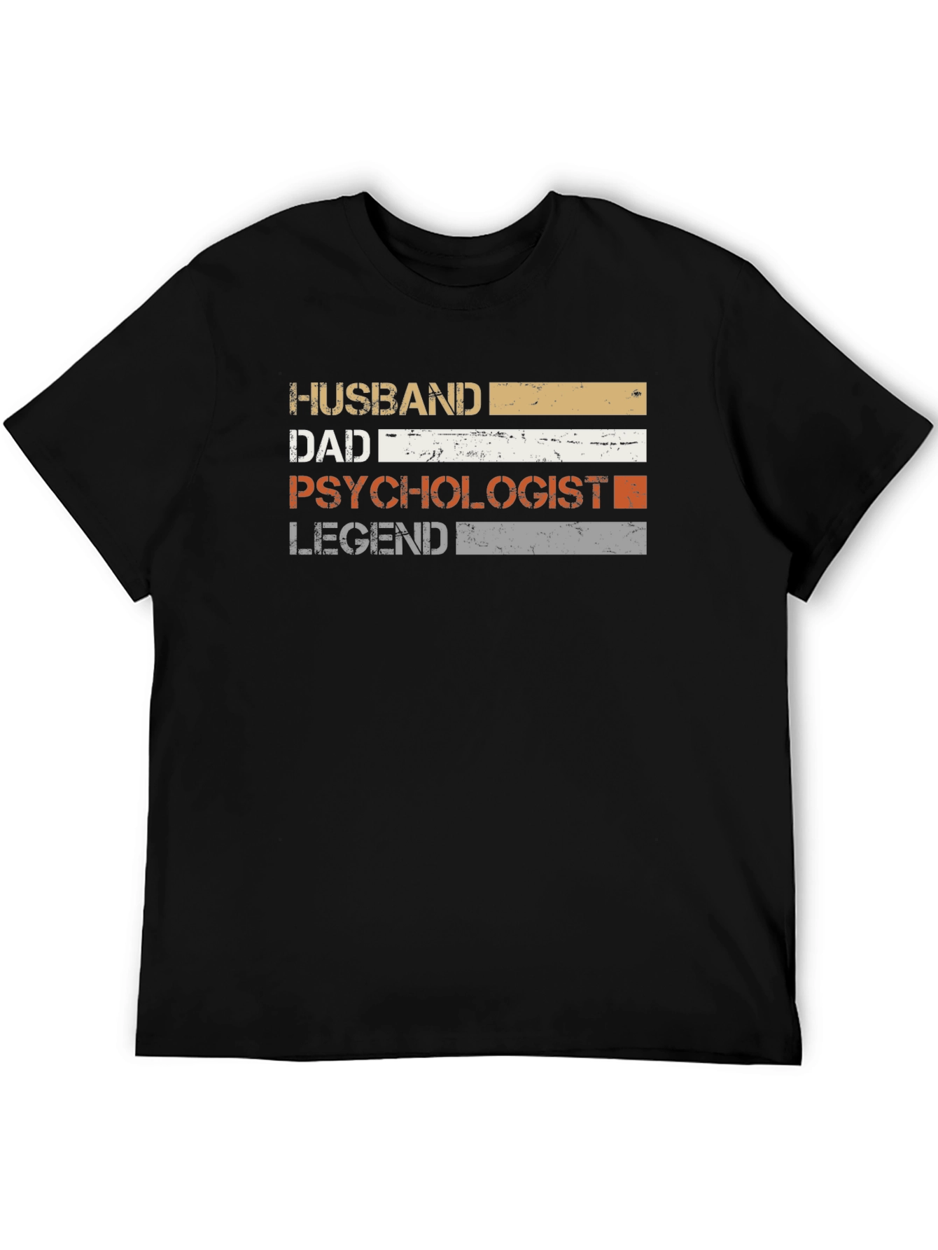 Camiseta Hombre Psicólogo Esposo Padre Leyenda - Diseño Retro