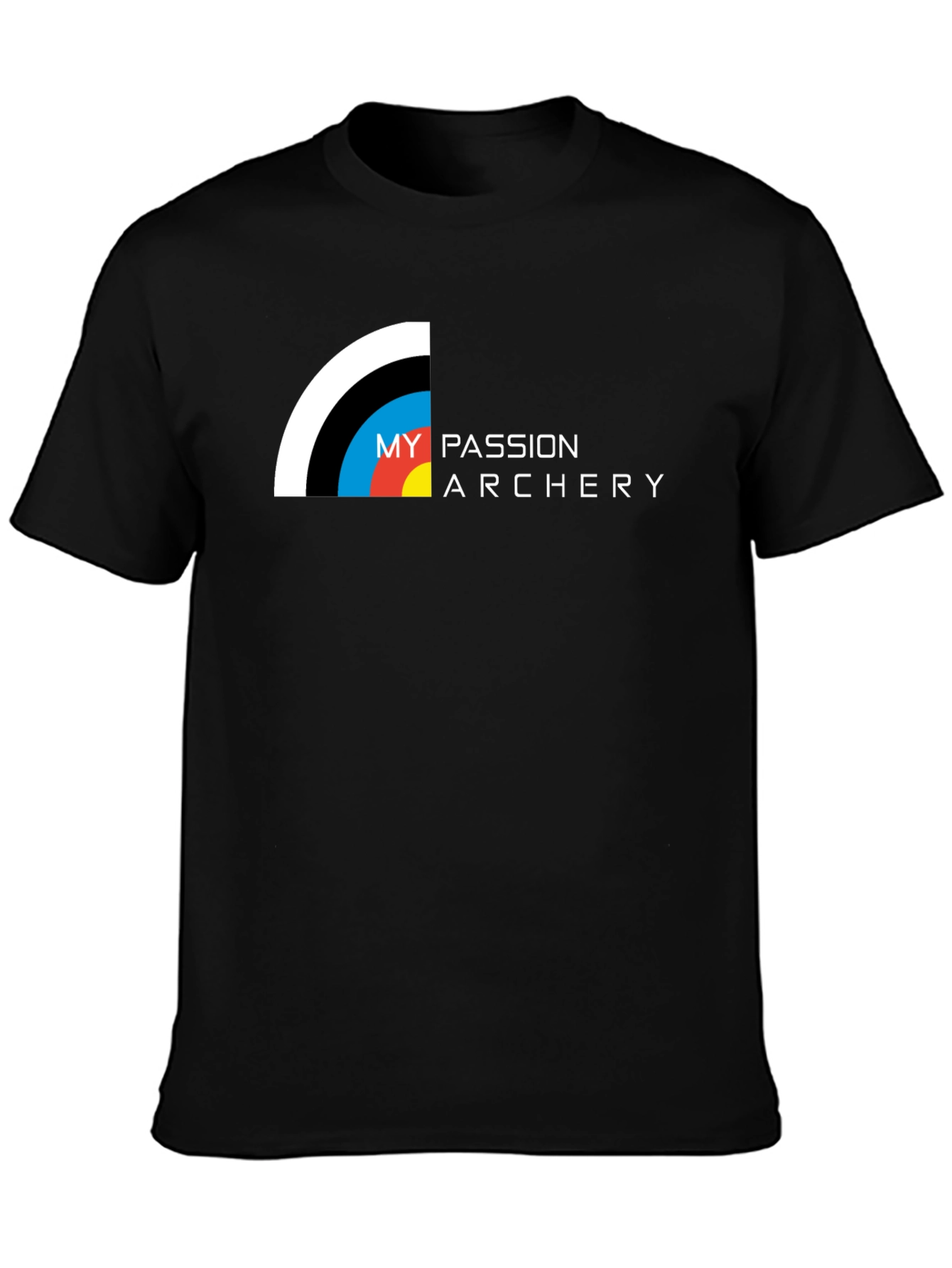 Camiseta Negra My Passion Archery para Hombre