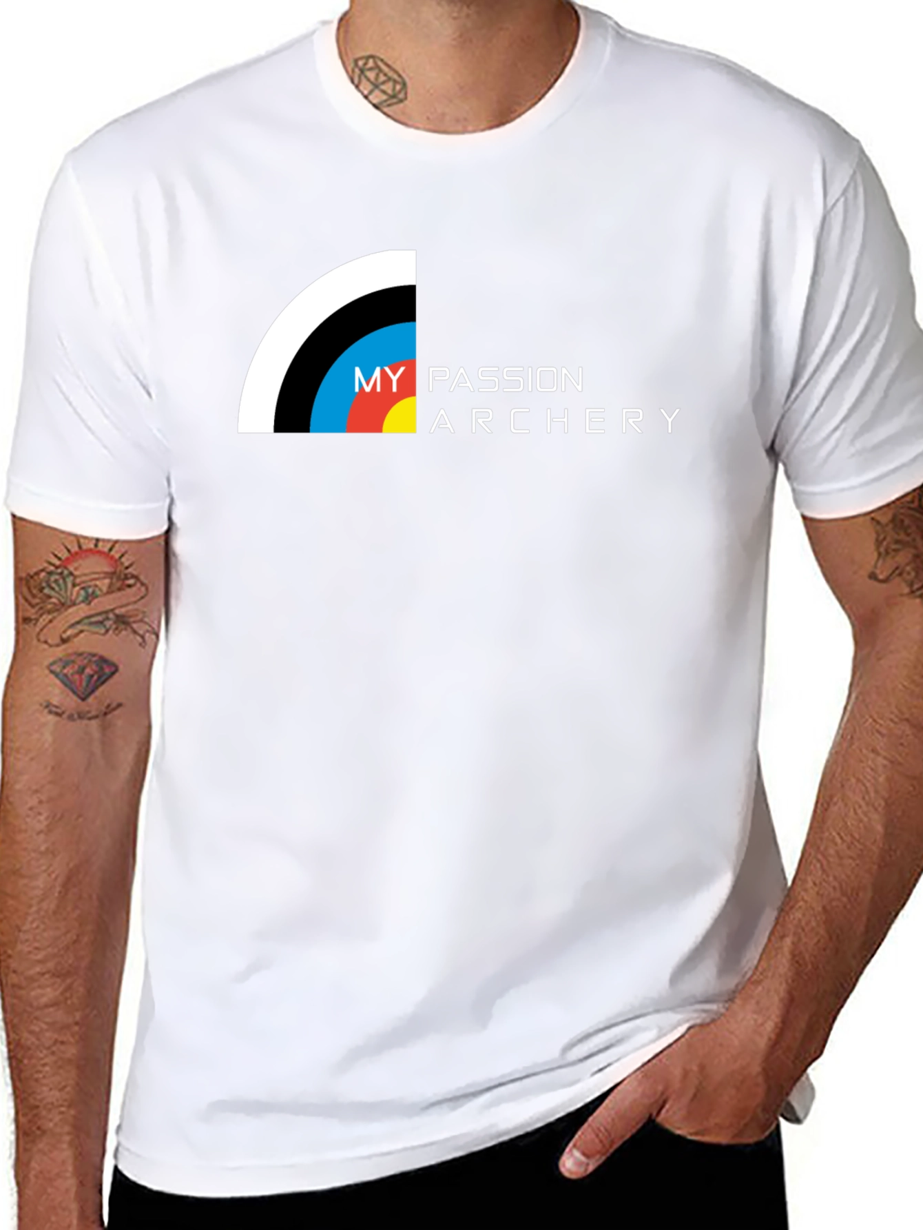 Camiseta Negra My Passion Archery para Hombre