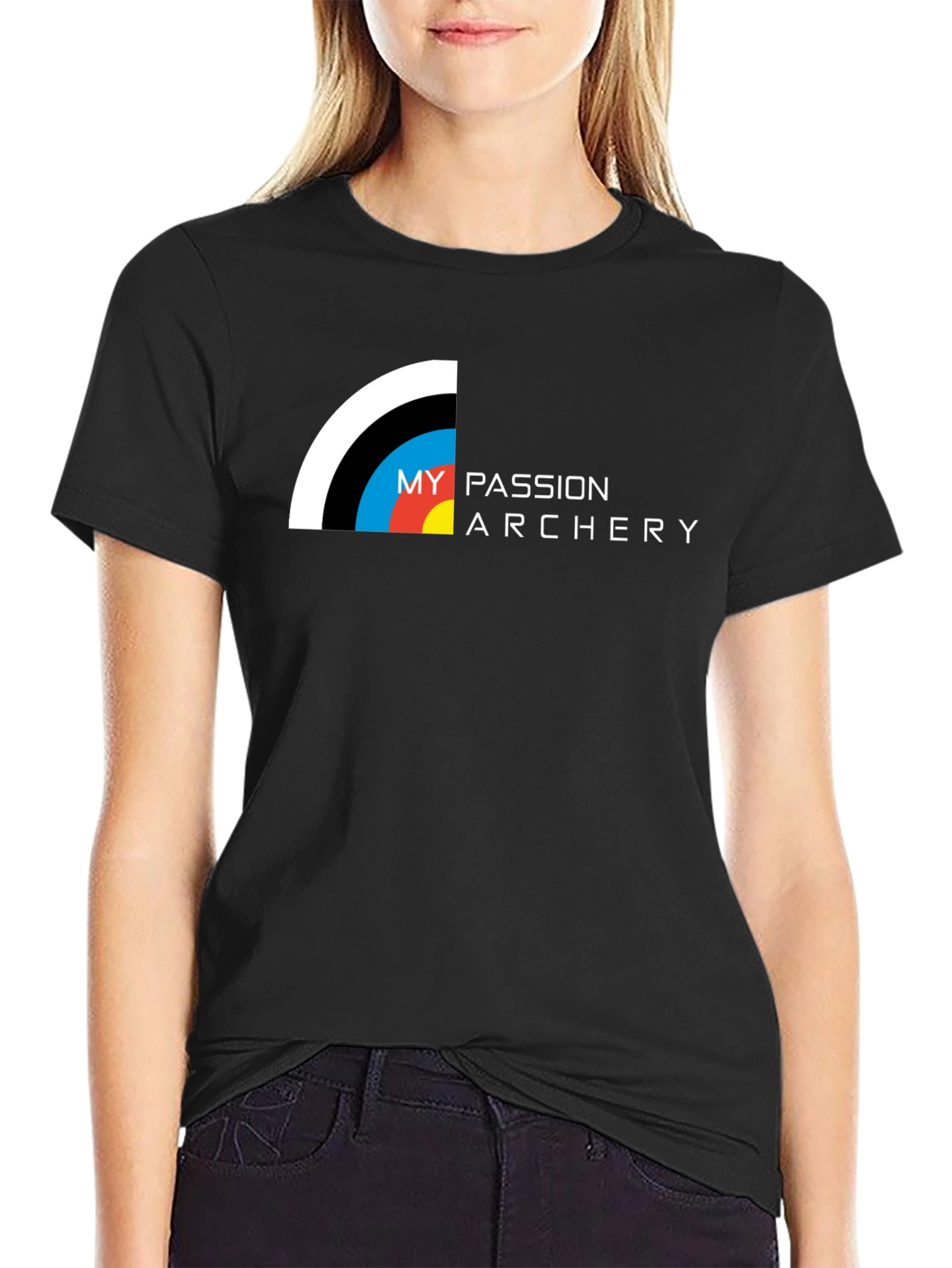 Camiseta Negra My Passion Archery para Hombre