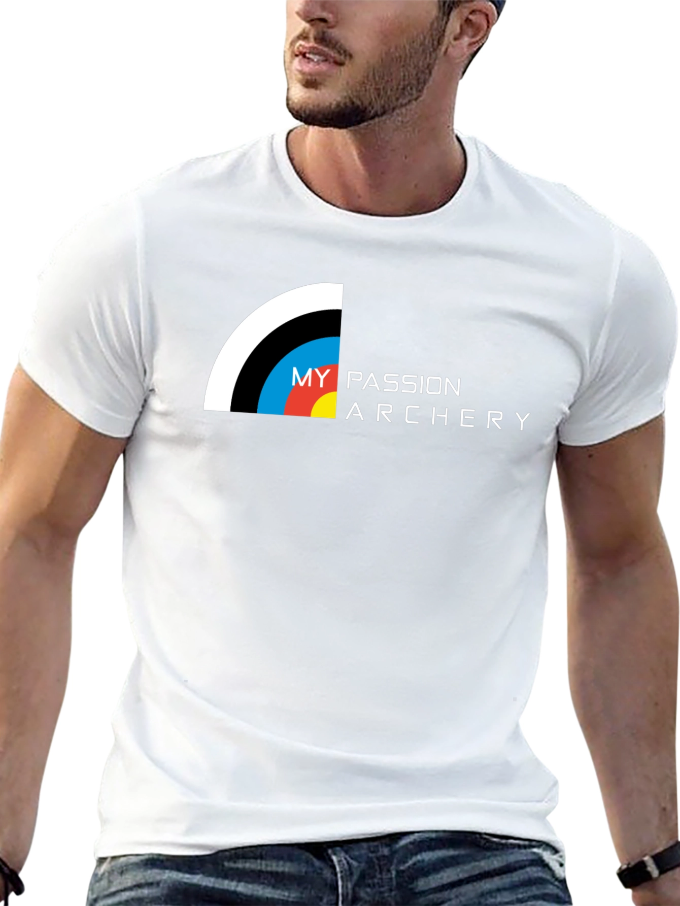 Camiseta Negra My Passion Archery para Hombre