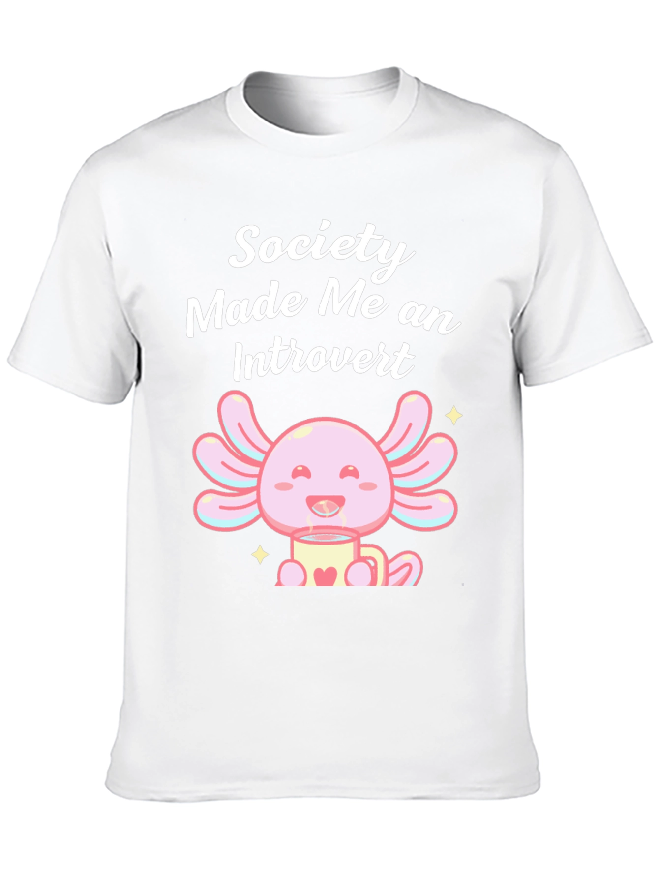 Camiseta Negra: Society Made Me an Introvert
