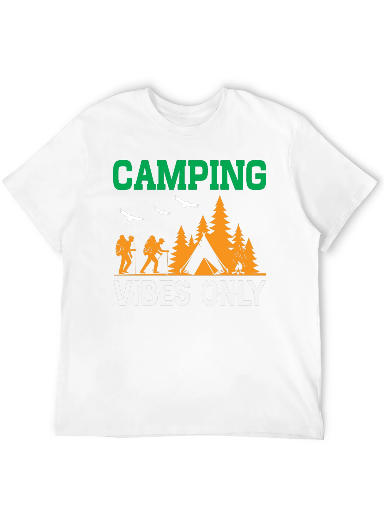 Camiseta Negra Camping Vibes Only