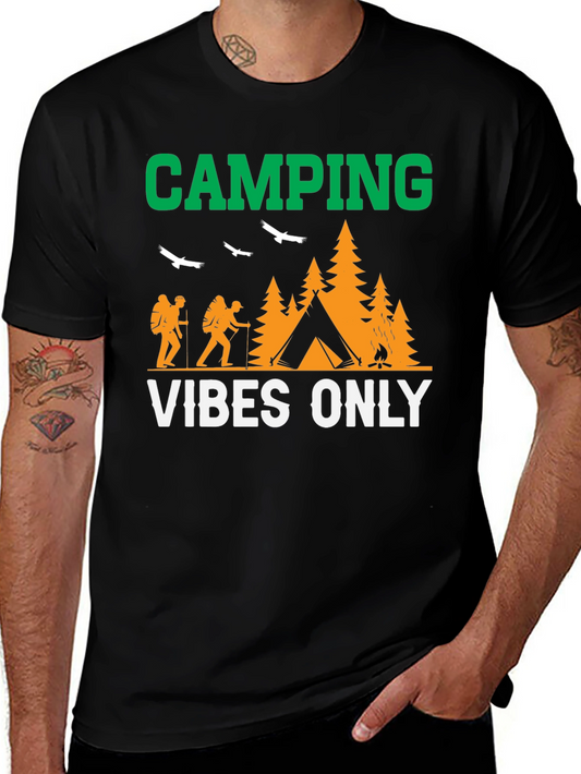 Camiseta Negra Camping Vibes Only