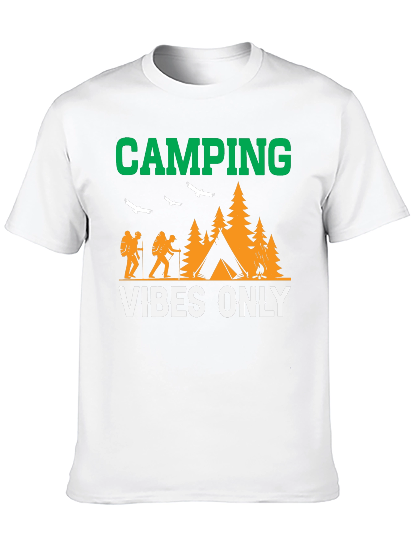 Camiseta Negra Camping Vibes Only