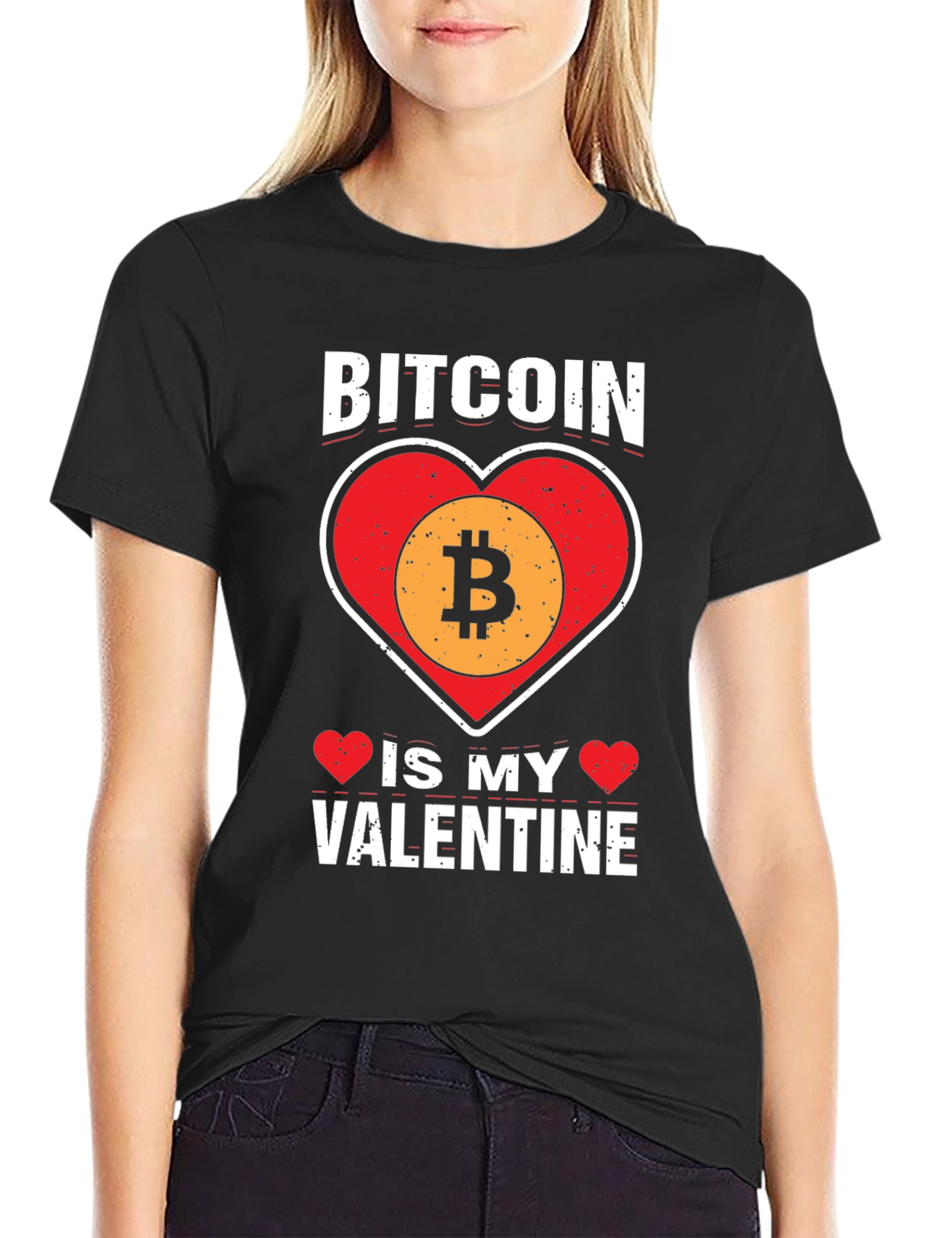 Camiseta Bitcoin Mi San Valentín - Diseño Crypto