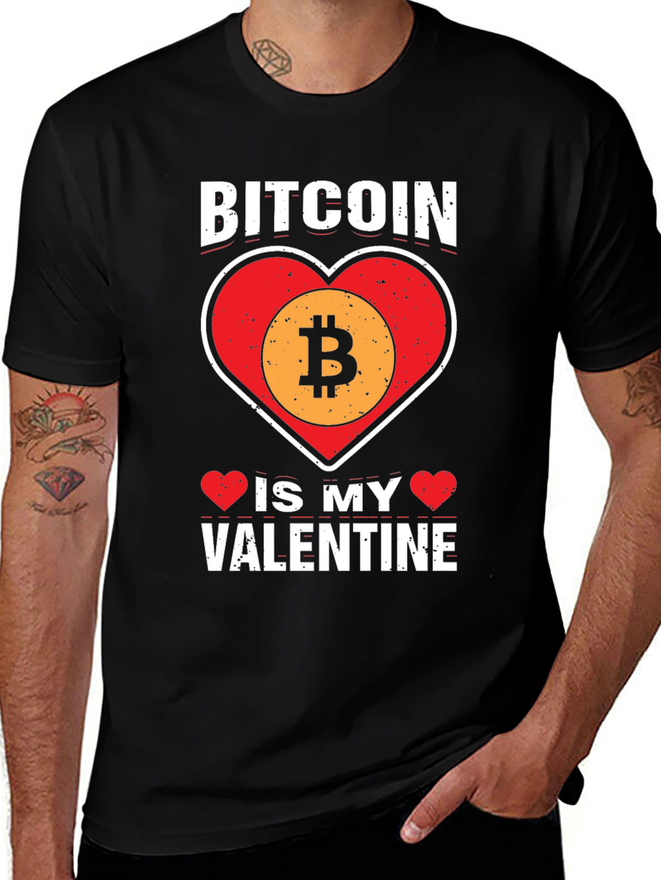 Camiseta Bitcoin Mi San Valentín - Diseño Crypto