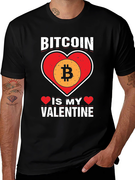 Camiseta Bitcoin Mi San Valentín - Diseño Crypto