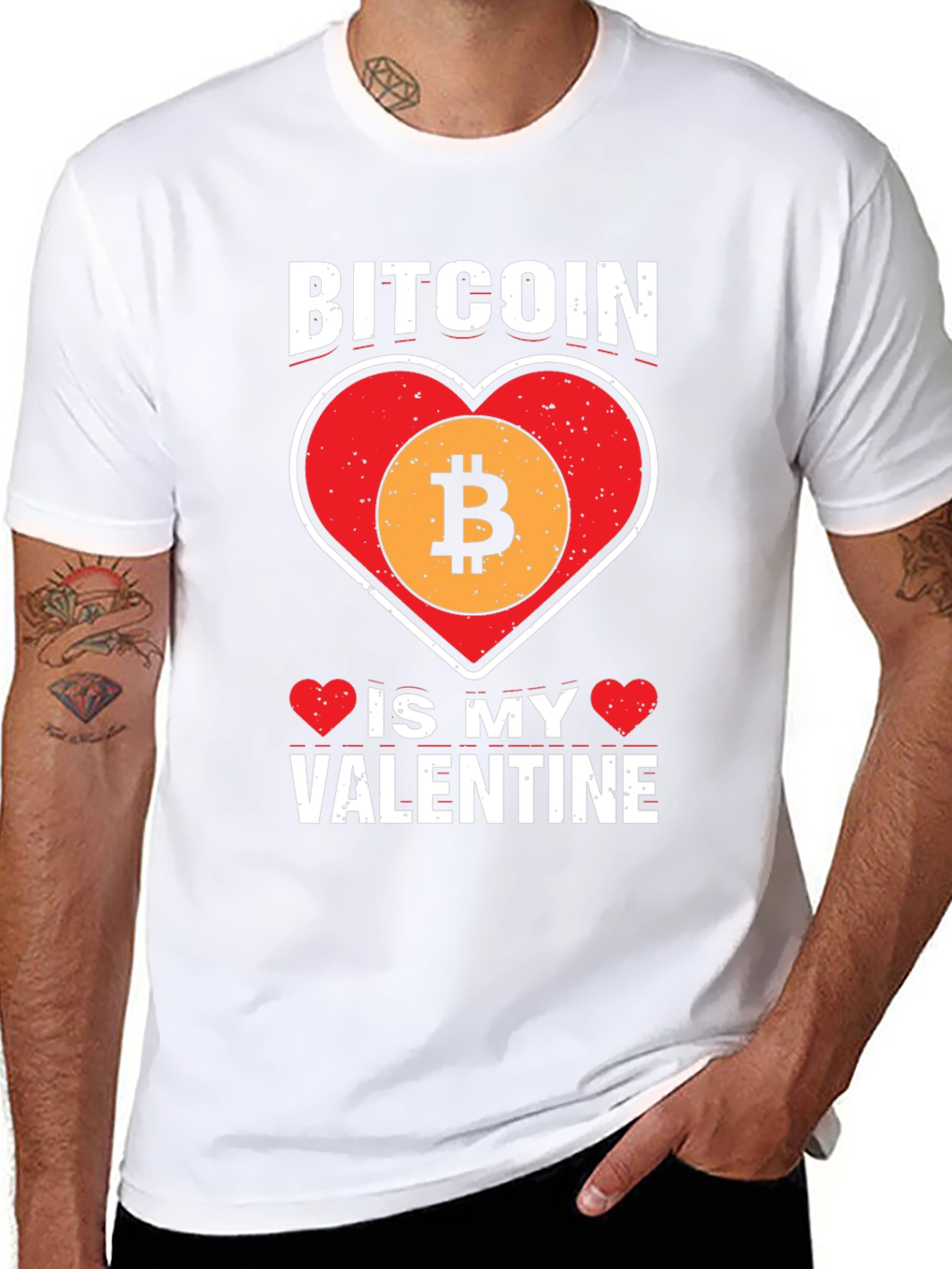 Camiseta Bitcoin Mi San Valentín - Diseño Crypto