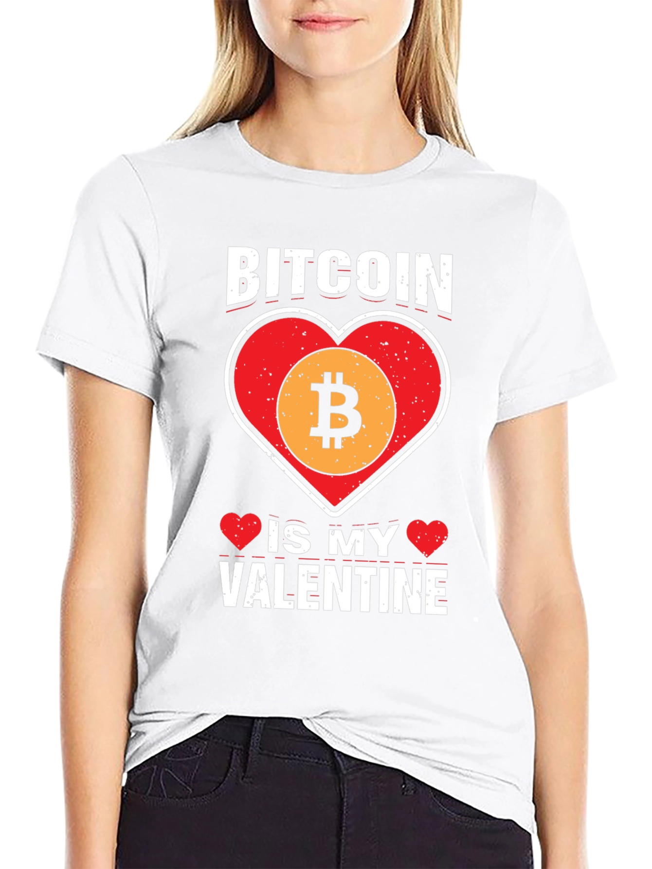 Camiseta Bitcoin Mi San Valentín - Diseño Crypto