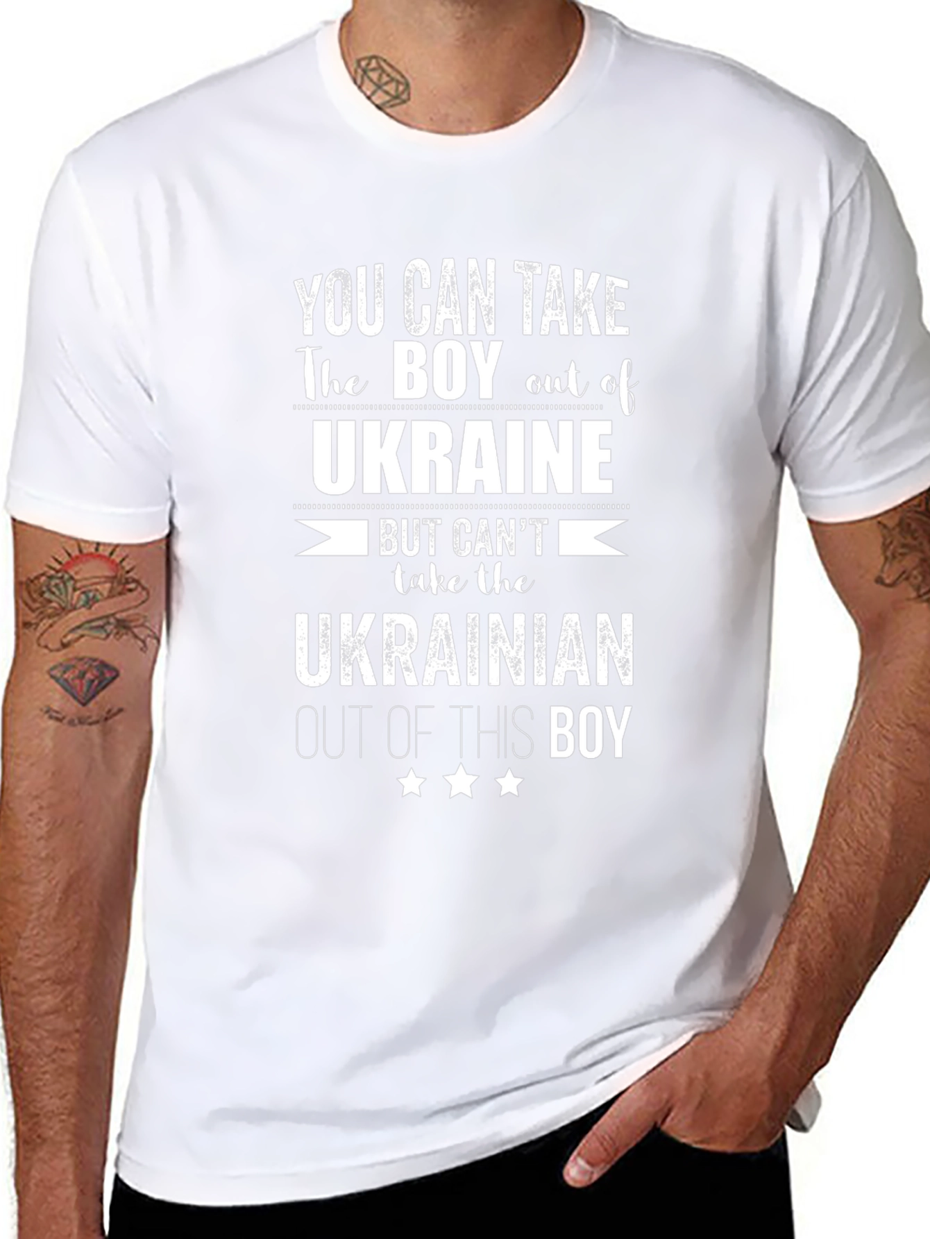 Camiseta Hombre Ucrania en el corazón