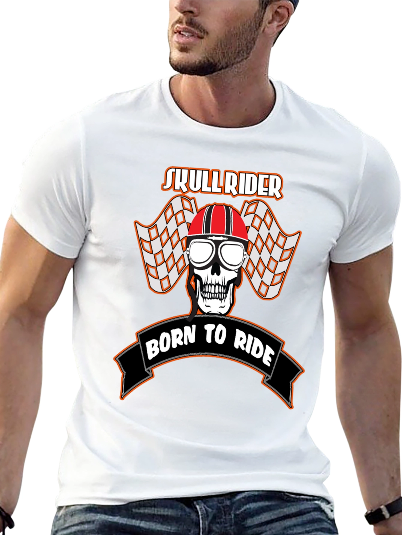 Camiseta Skull Rider: Nacido para Rodar
