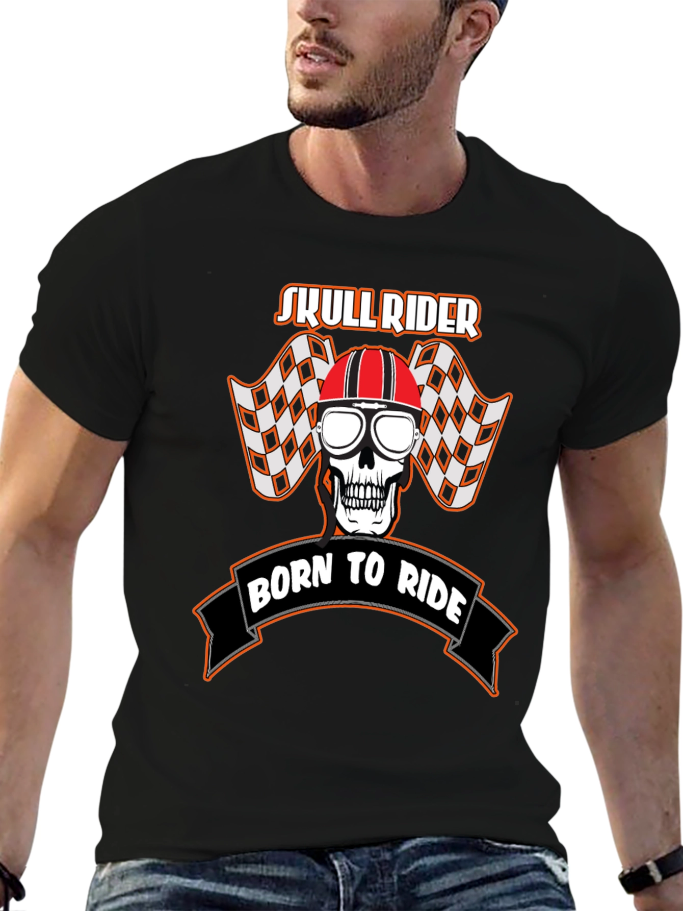 Camiseta Skull Rider: Nacido para Rodar