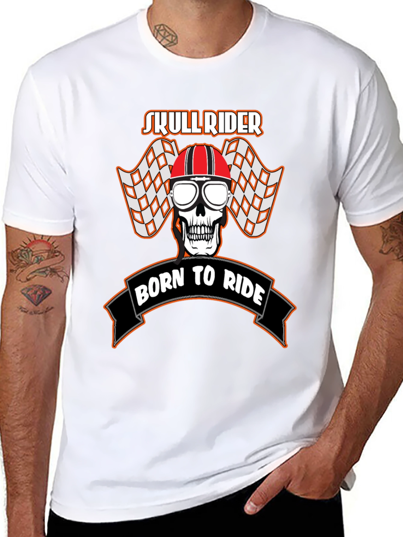 Camiseta Skull Rider: Nacido para Rodar