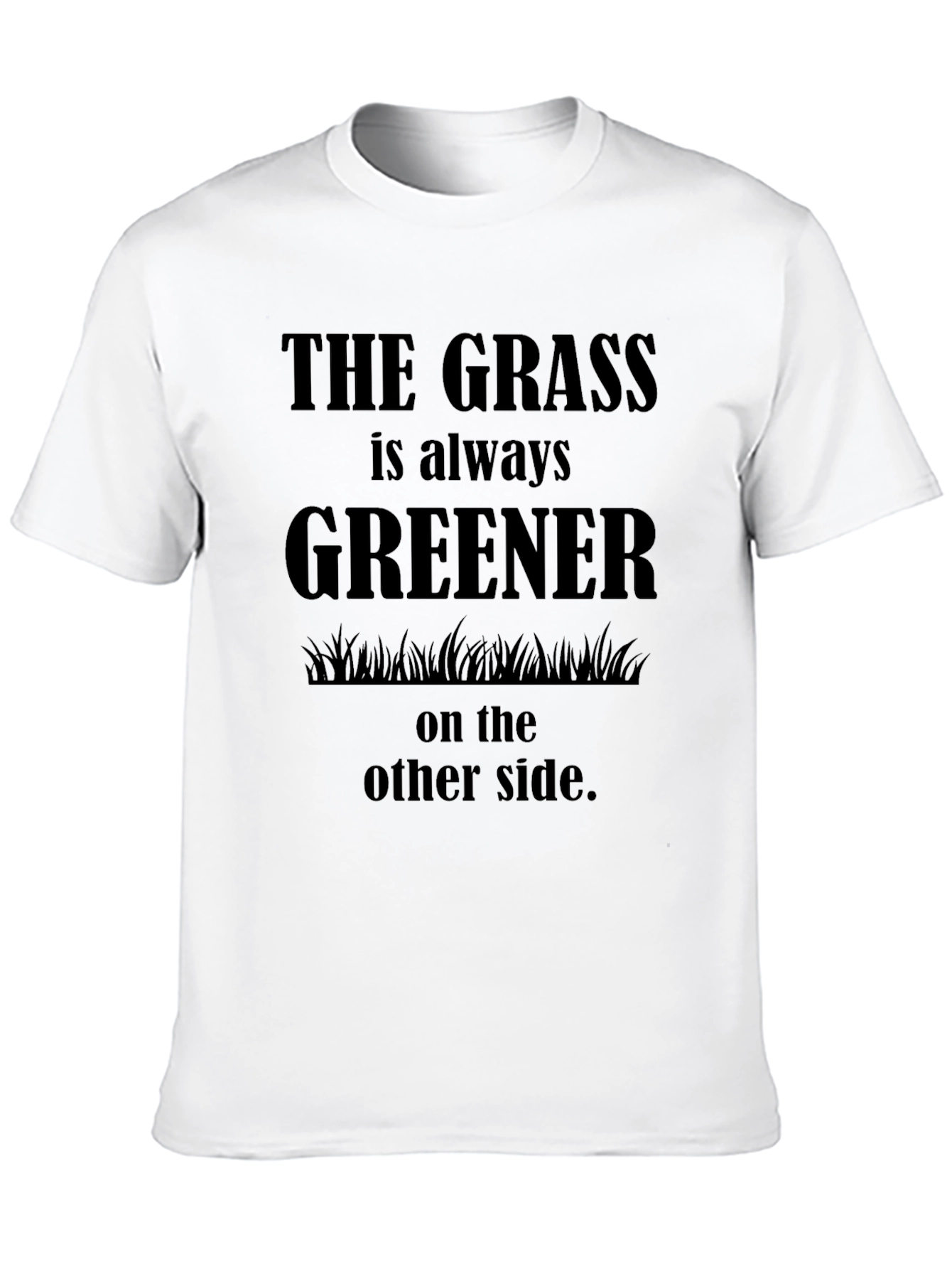 Camiseta Negra: El Pasto Siempre Es Más Verde