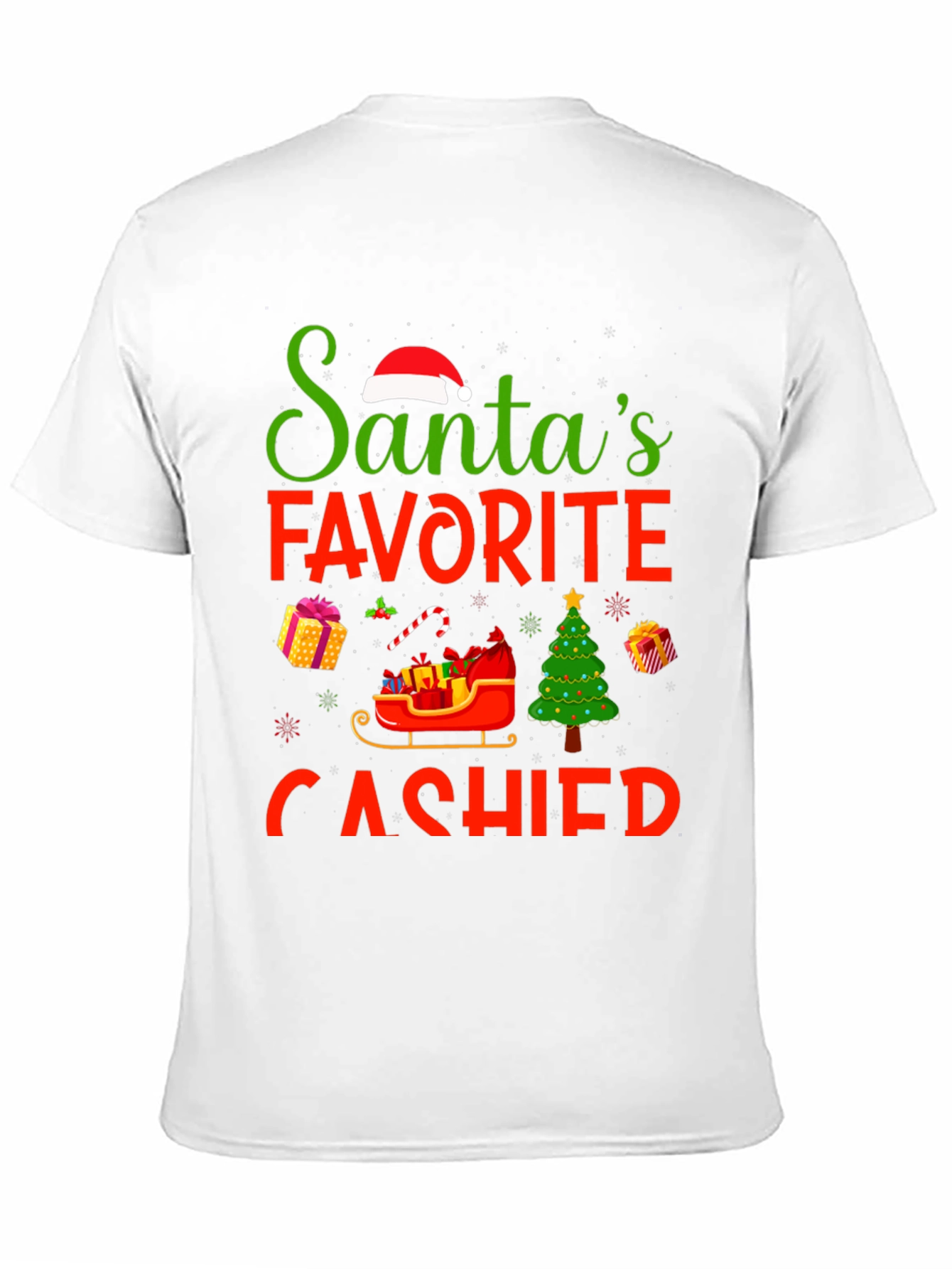 Camiseta Navideña Favorita de Santa para Cajeros