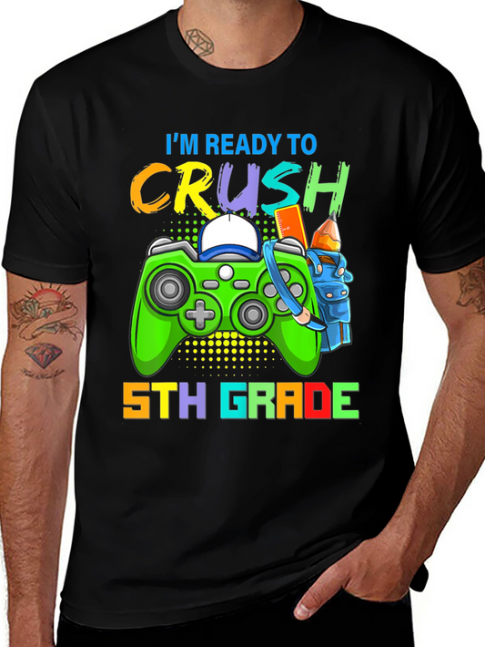 Camiseta Gamer Lista para 5to Grado
