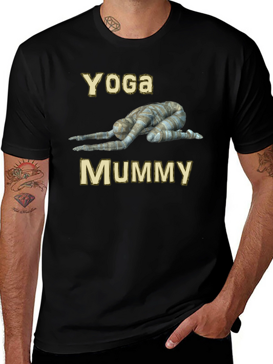 Camiseta Yoga Mummy Negra