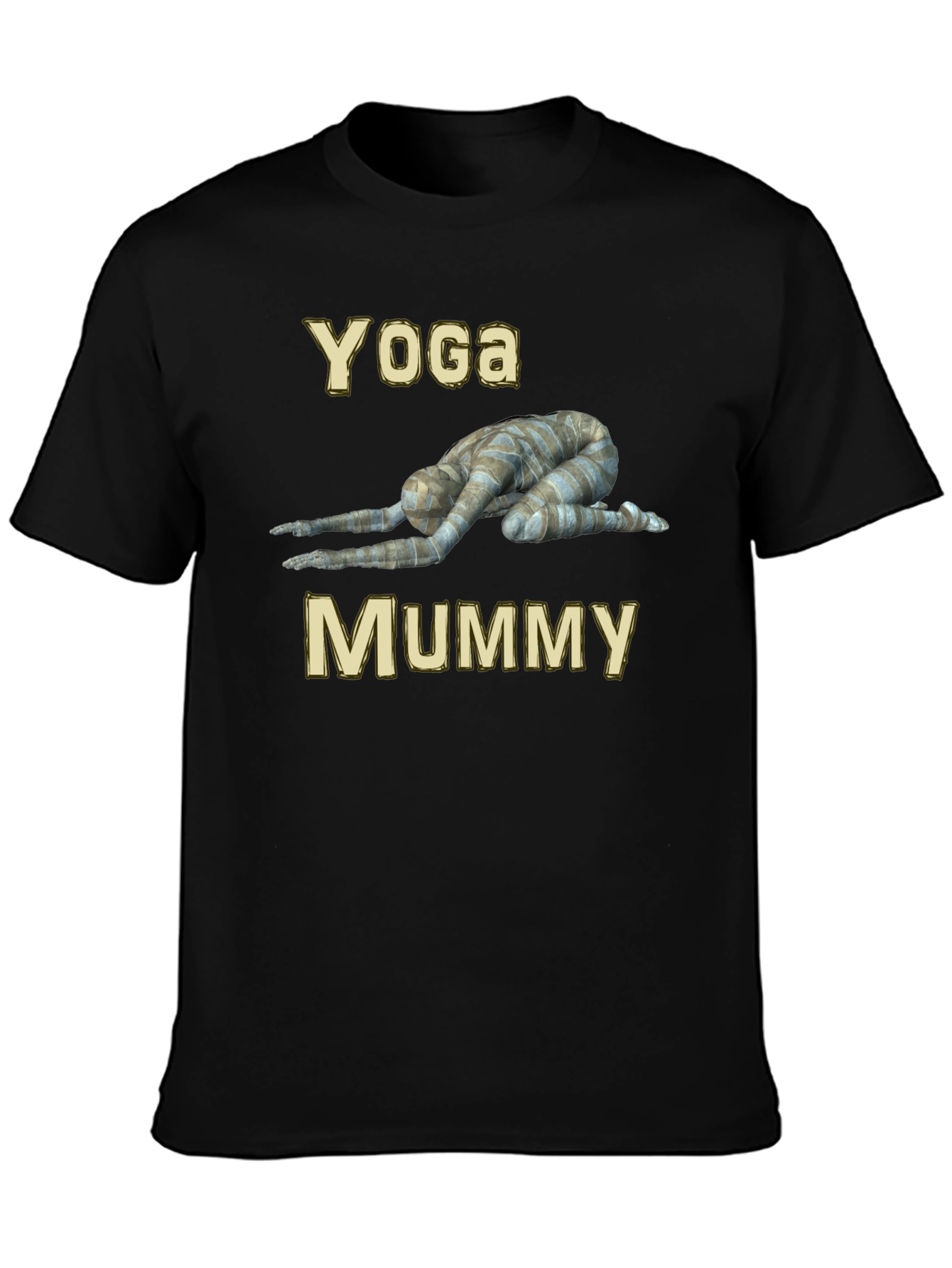 Camiseta Yoga Mummy Negra