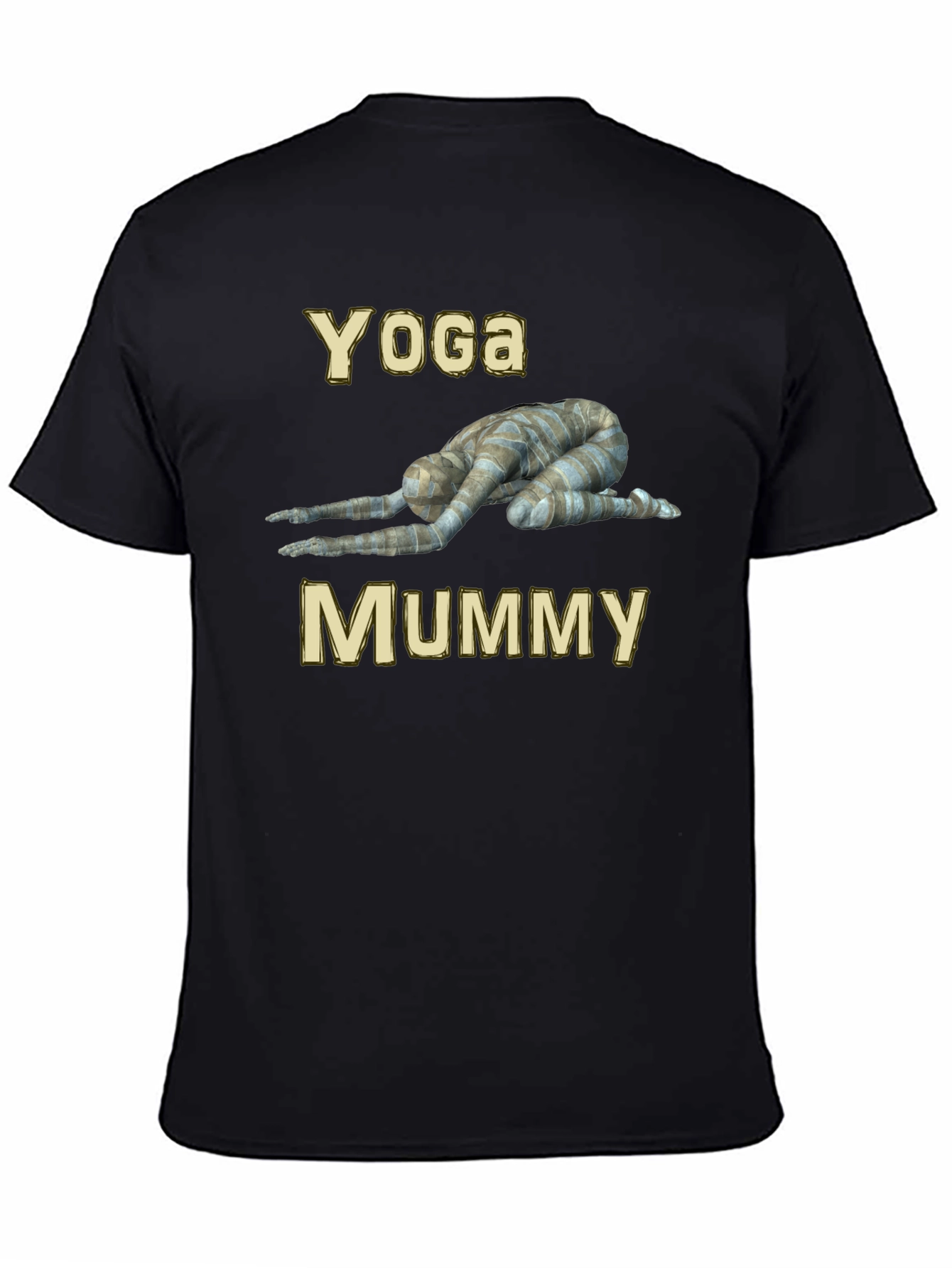 Camiseta Yoga Mummy Negra