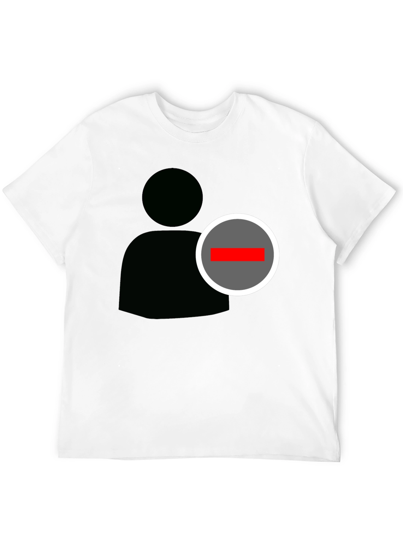 Camiseta Negra Gráfica Eliminar Contacto