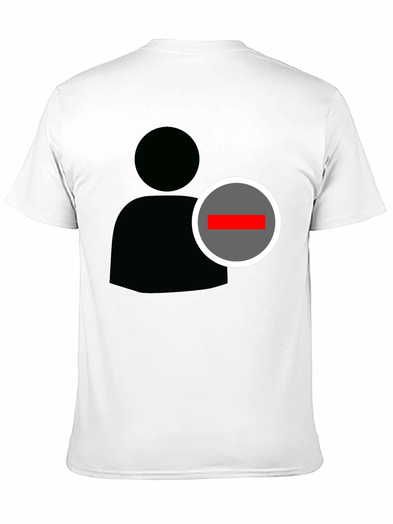 Camiseta Negra Gráfica Eliminar Contacto