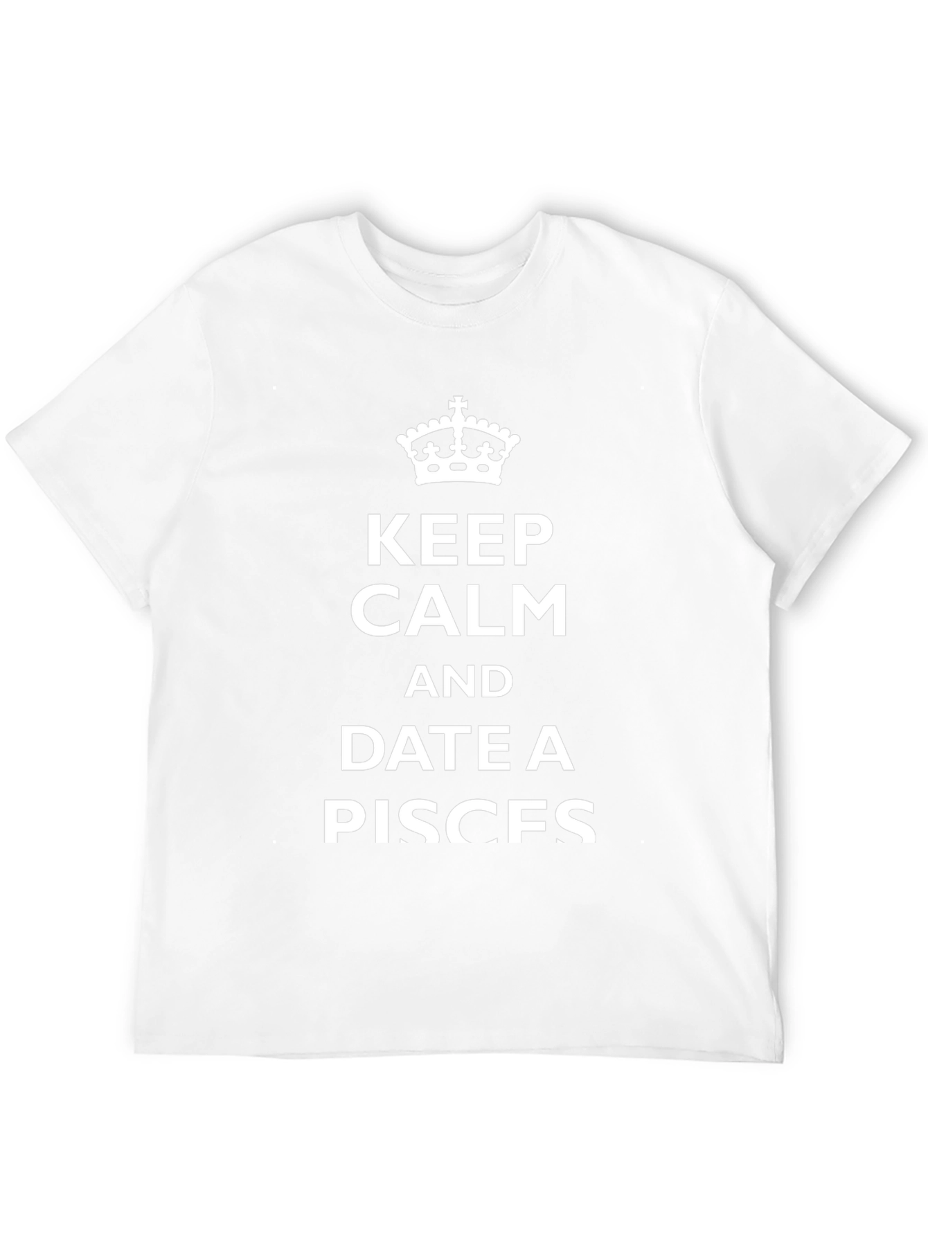 Camiseta Negra: Keep Calm and Date a Pisces