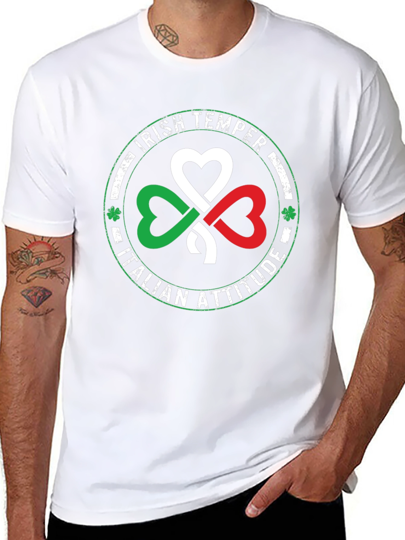 Camiseta Temperamento Irlandés Actitud Italiana