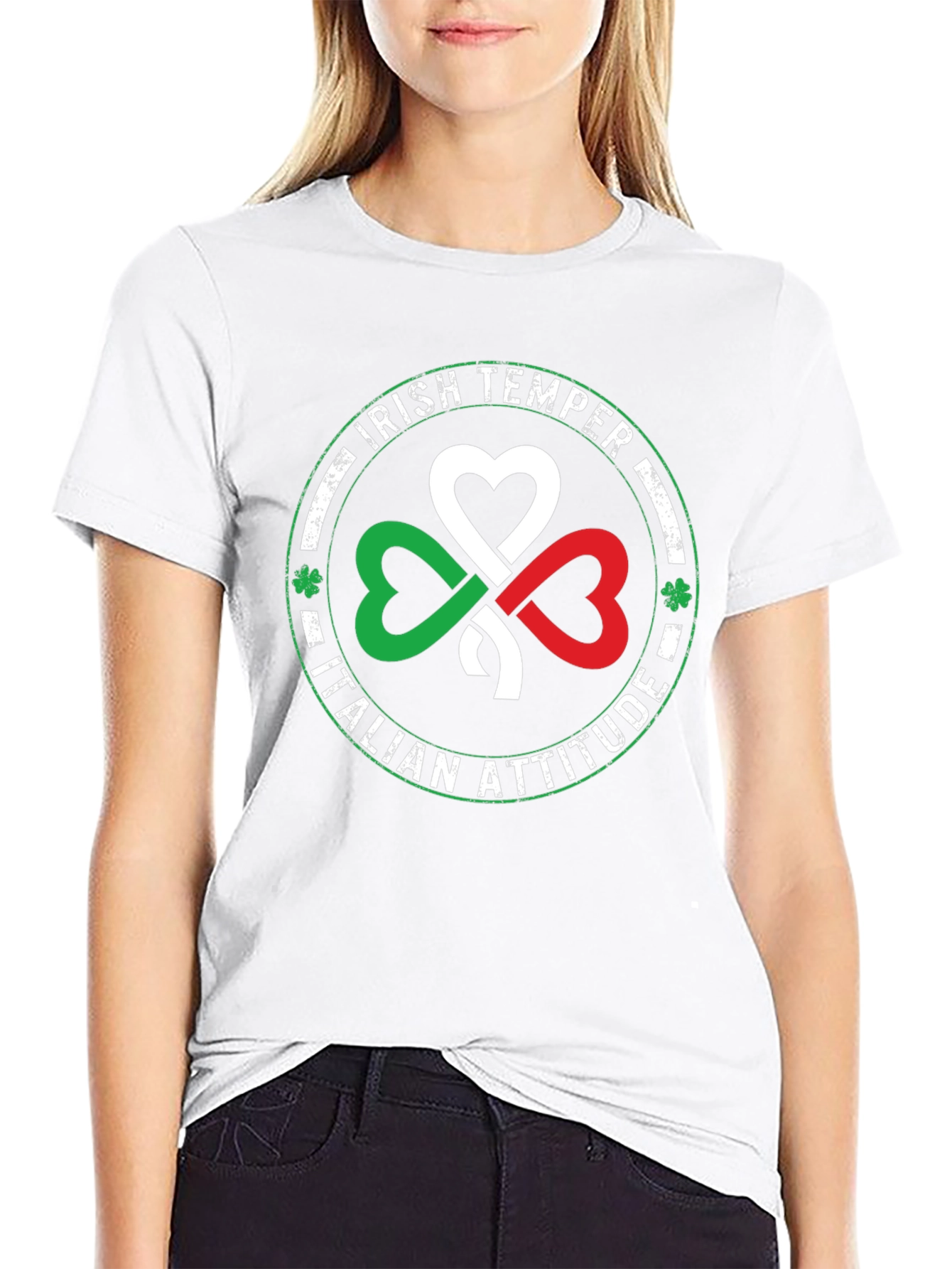 Camiseta Temperamento Irlandés Actitud Italiana