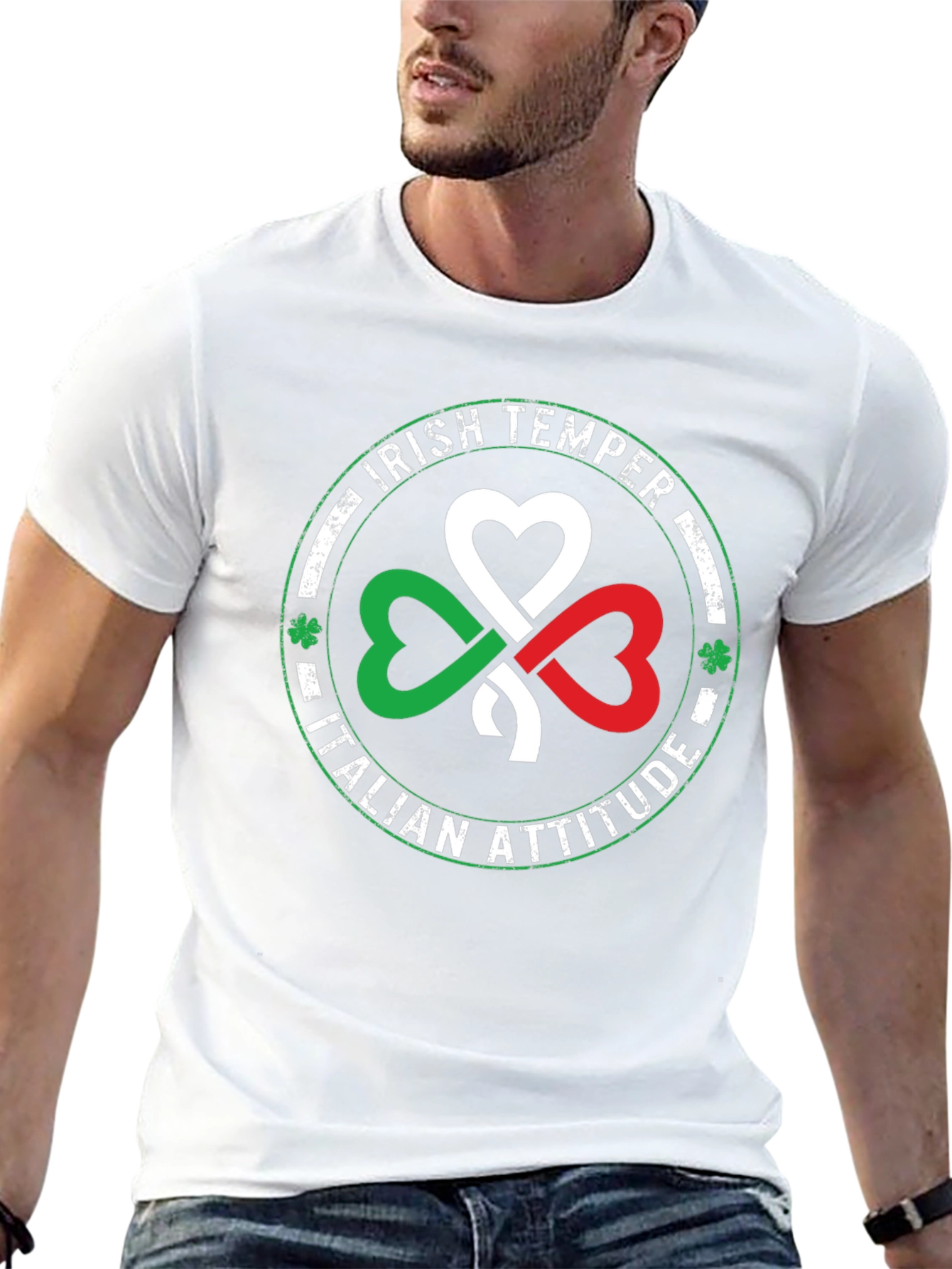 Camiseta Temperamento Irlandés Actitud Italiana