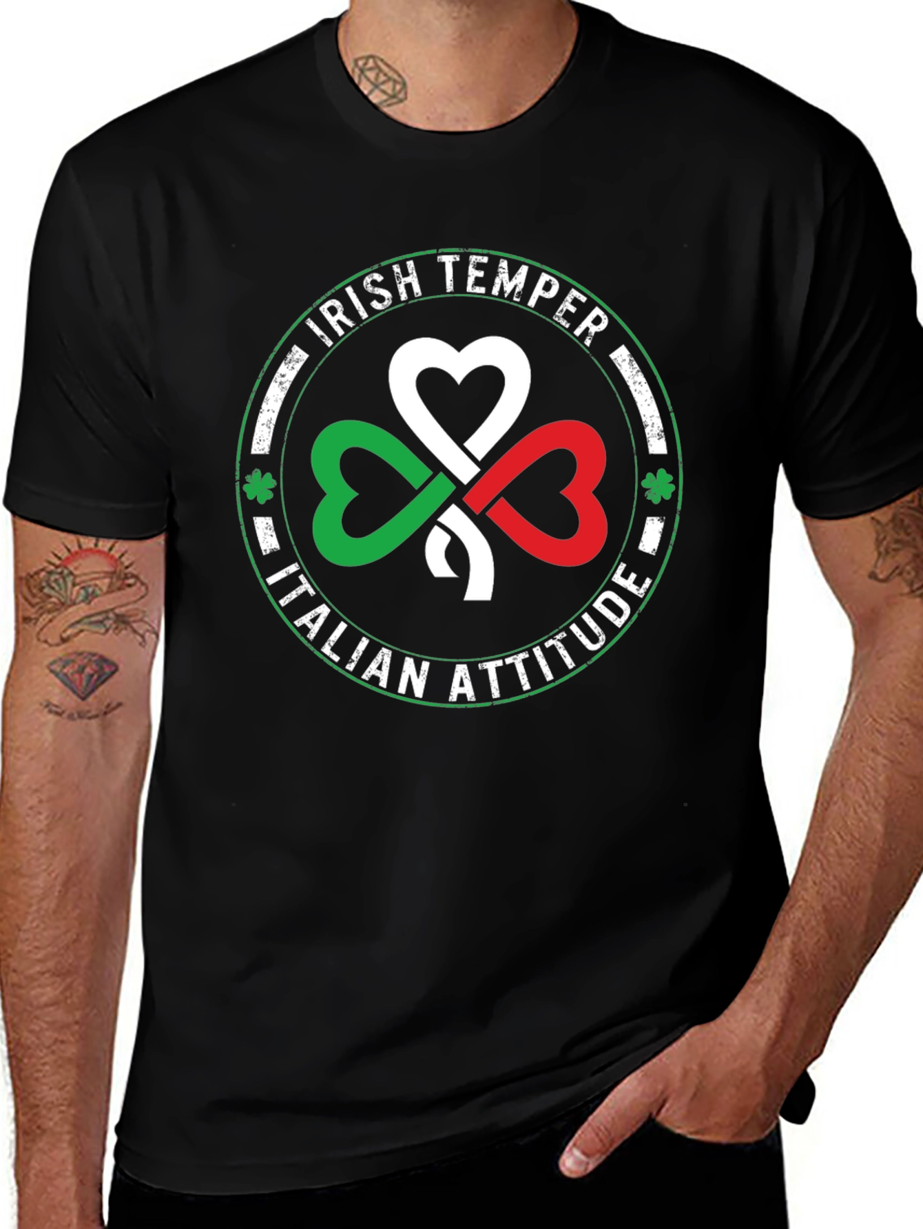 Camiseta Temperamento Irlandés Actitud Italiana