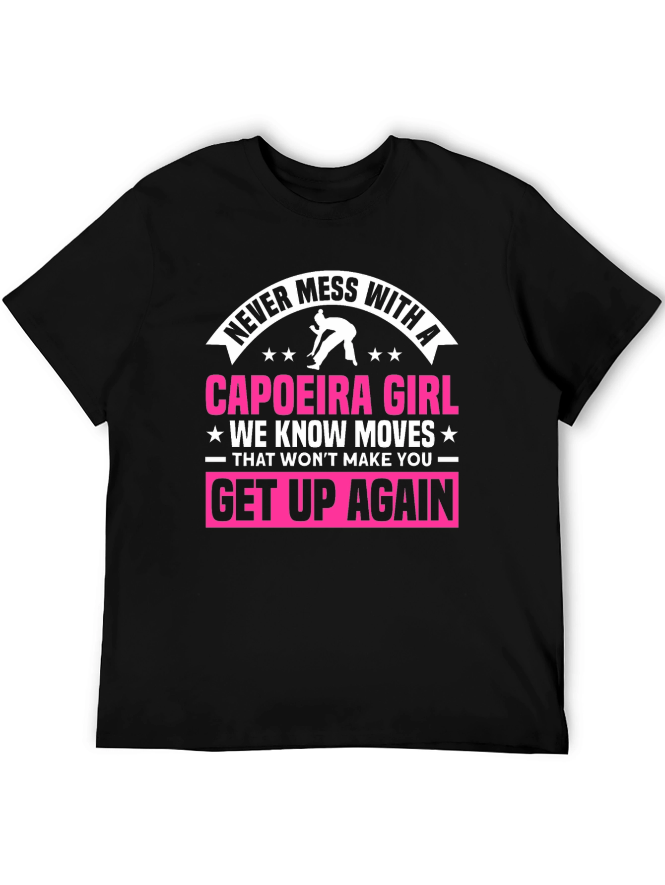 Camiseta Negra Capoeira Girl