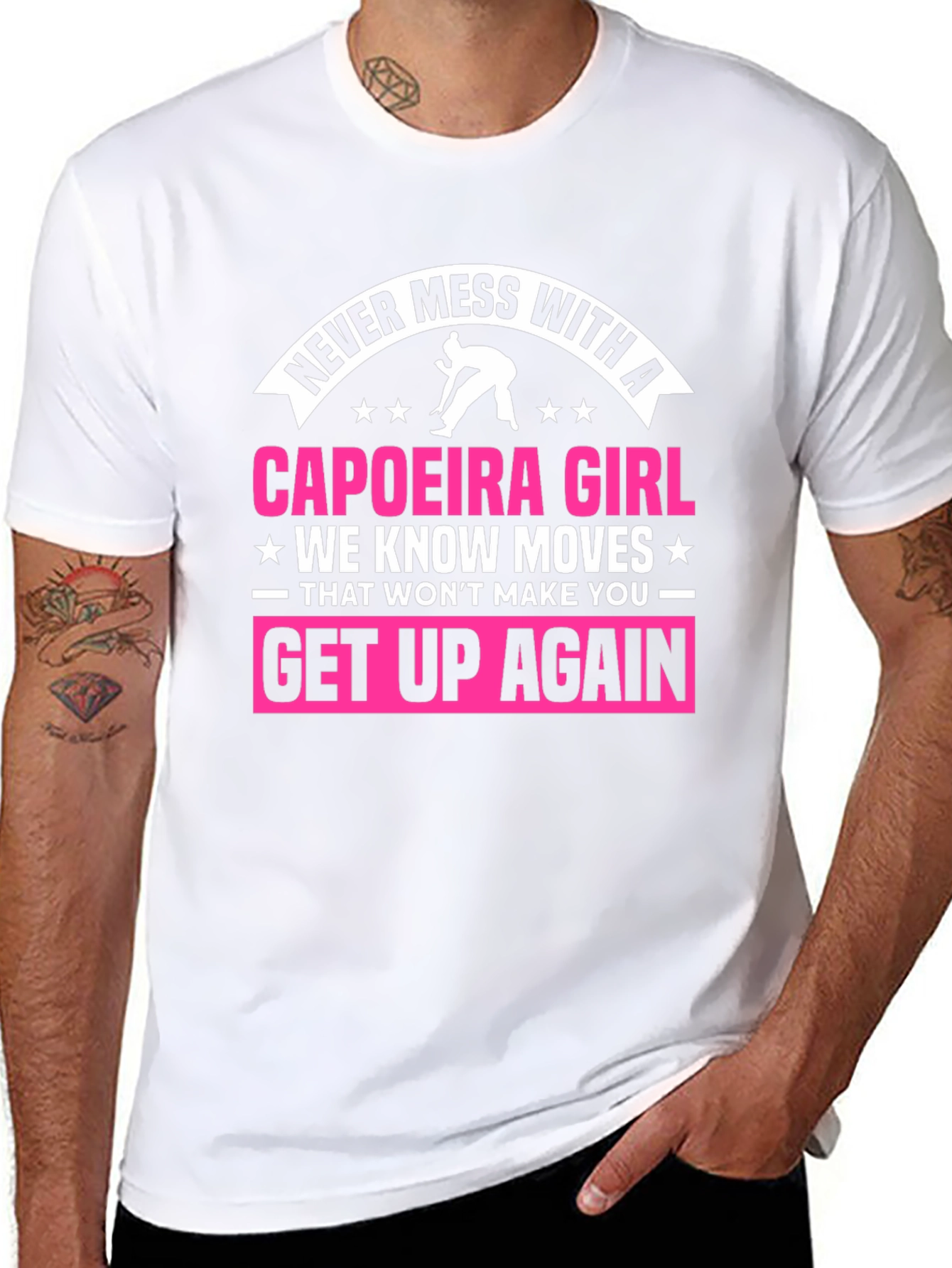 Camiseta Negra Capoeira Girl